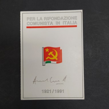 Tessera del Partito Comunista di Romani Nazzareno 1991. Buone condizioni