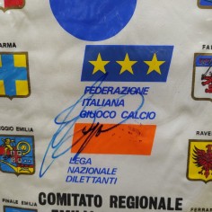 Gagliardetto FIGC Lega dilettanti con autografo di Baggio, ben conservato 2