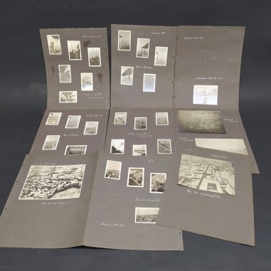 Lotto di foto di Jesi vista dal dirigibile nell'inverno 1917-18.Buone condizioni