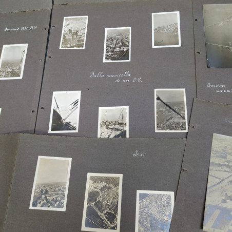 Lotto di foto di Jesi vista dal dirigibile nell'inverno 1917-18.Buone condizioni
