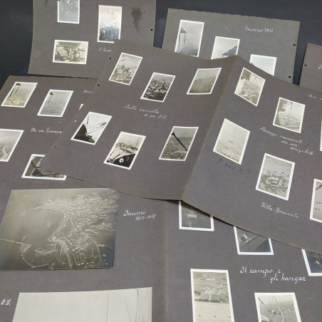 Lotto di foto di Jesi vista dal dirigibile nell'inverno 1917-18.Buone condizioni