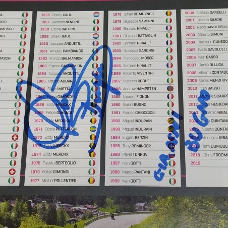Lotto di 2 Album Panini Giro d'Italia Amore infinito 102 con autografi. Ottimi