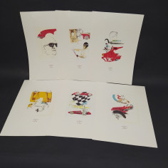 Lotto di 6 stampe Ferrari Centro Culturale GT Giovanni Taddia, 50x34,5 cm 2