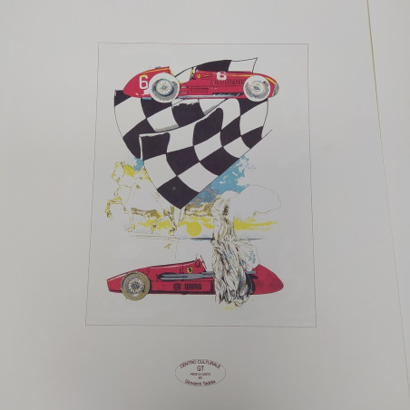 Lotto di 6 stampe Ferrari Centro Culturale GT Giovanni Taddia, 50x34,5 cm