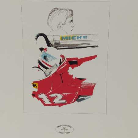 Lotto di 6 stampe Ferrari Centro Culturale GT Giovanni Taddia, 50x34,5 cm