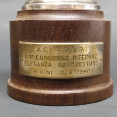 Coppa Aci Rimini XIV concorso eleganza autovetture 1960, base rotonda. Staccata 2