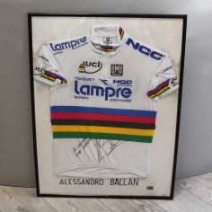 Maglia ciclismo Colnago squadra Lampre con autografo Alessandro Ballan 2
