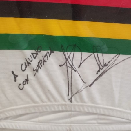 Maglia ciclismo Colnago squadra Lampre con autografo Alessandro Ballan