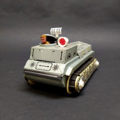 Anti-aircraft tank cinese giocattolo in latta Gyro Action a batteria con cingoli 2