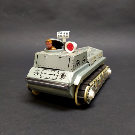 Anti-aircraft tank cinese giocattolo in latta Gyro Action a batteria con cingoli