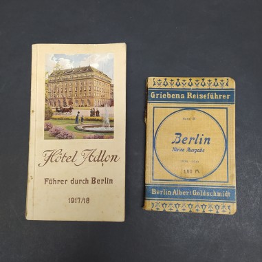 Mappa tascabile di Berlino e guida della città,1917/18 Berlin kleine Ausgabe