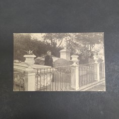 Cartolina ritraente Francesca Armosino vedova di Giuseppe Garibaldi, fine '800
