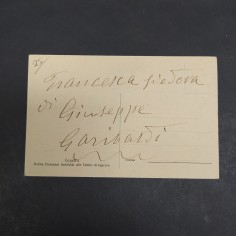Cartolina ritraente Francesca Armosino vedova di Giuseppe Garibaldi, fine '800 2