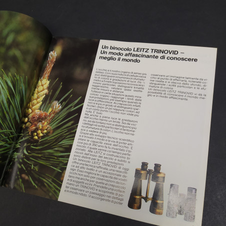 Catalogo di binocoli Leitz Trinovid 1982 ben conservato con piccole sbiaditure