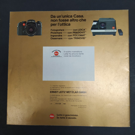 Catalogo di binocoli Leitz Trinovid 1982 ben conservato con piccole sbiaditure