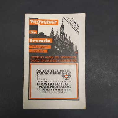 Guida turistica per stranieri a Vienna in tedesco, francese, inglese 1930