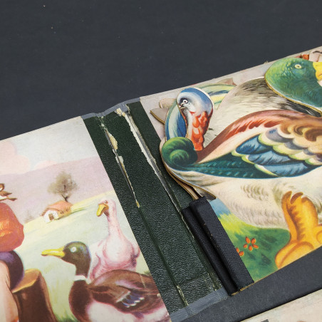 Lotto di 3 albi illustrati fustellati snodati per bambini anni '40, ill.Galbiati