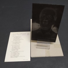 Lotto di negativo su lastra di vetro e fotografia del pilota Alberto Ascari, '50 2