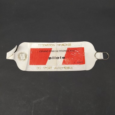 Fascia per pilota Grand Prix France GP di Francia 1974 numerato 000013. Pieghe