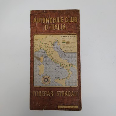 Cartellina con 53 itinerari stradali italiani dell'Automobile Club d'Italia 1949