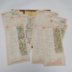 Cartellina con 53 itinerari stradali italiani dell'Automobile Club d'Italia 1949 2
