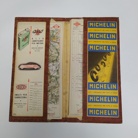Cartellina con 53 itinerari stradali italiani dell'Automobile Club d'Italia 1949