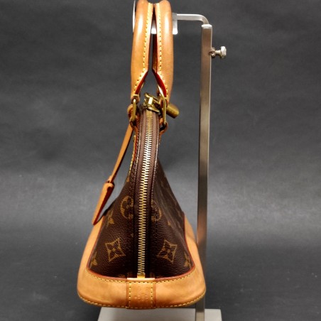 Borsa a mano Louis Vuitton mod. Alma in pelle marrone usata