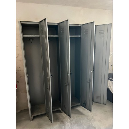Armadietto doppio in metallo uso spogliatoio 60x180x33 cm
