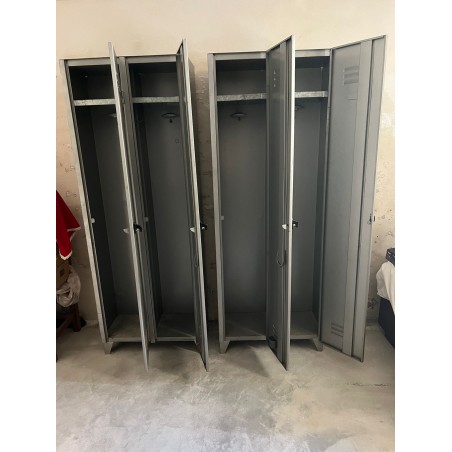 Armadietto doppio in metallo uso spogliatoio 60x180x33 cm