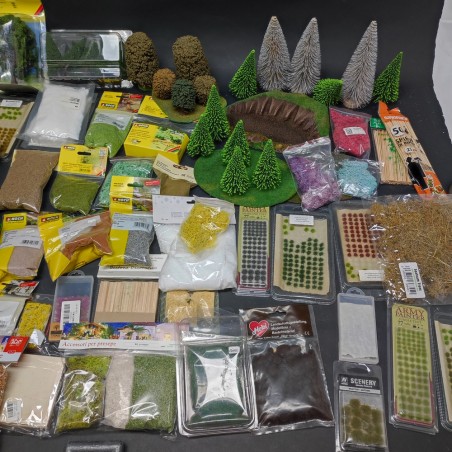 Lotto di elementi per diorama Huge static modelling set