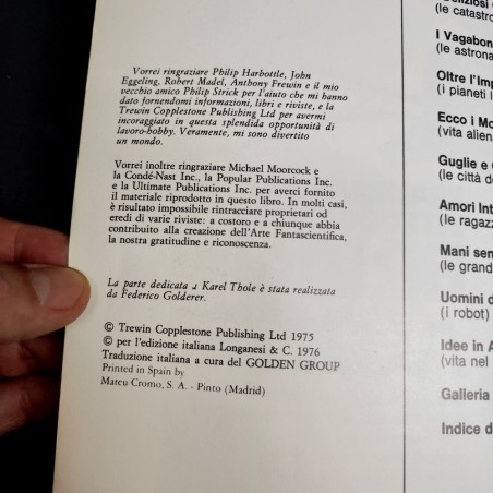 Libro Fantasia & Fantascienza di Brian Aldiss, Longanesi 1976. Buone condizioni
