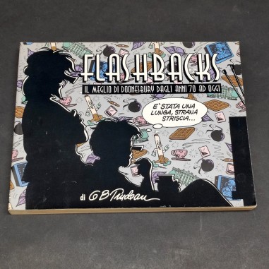 Libro Flashbacks Il meglio di Doonesbury anni 70 ad oggi, Trudeau 1997. Buono