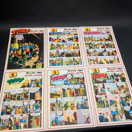 6 numeri del fumetto Terry and the Pirates anni '30, adattati da Comic Art 1977