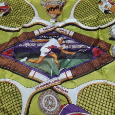 Foulard celebrativo del tennis a Wimbledon del 1972. Buone condizioni 2