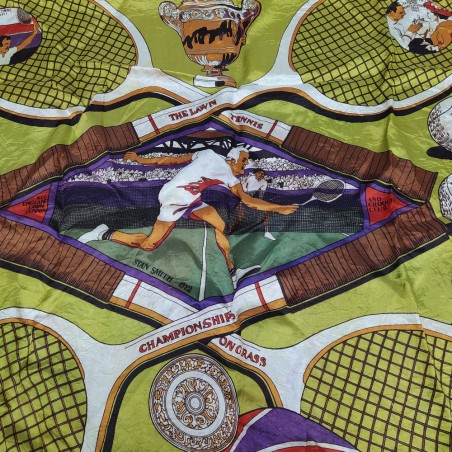 Foulard celebrativo del tennis a Wimbledon del 1972. Buone condizioni