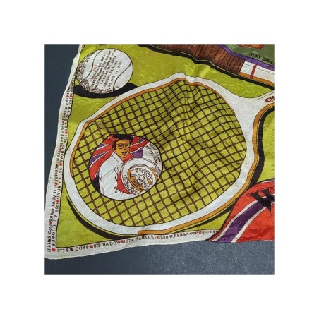 Foulard celebrativo del tennis a Wimbledon del 1972. Buone condizioni