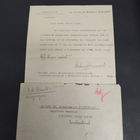 Lotto di lettere e documenti vari degli anni '20/'30/'40 di storici e militari