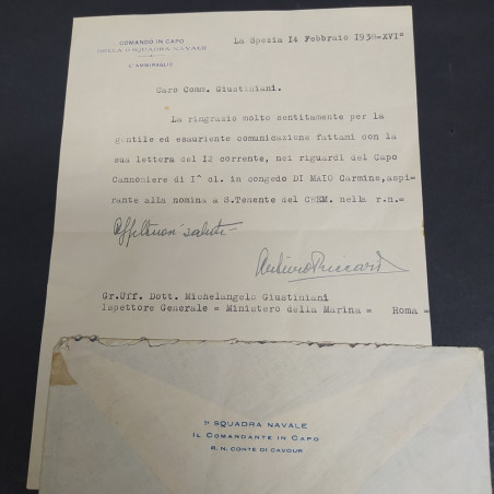 Lotto di lettere e documenti vari degli anni '20/'30/'40 di storici e militari