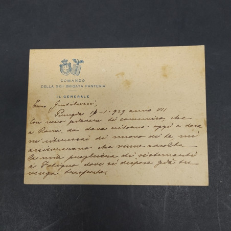 Lotto di lettere e documenti vari degli anni '20/'30/'40 di storici e militari