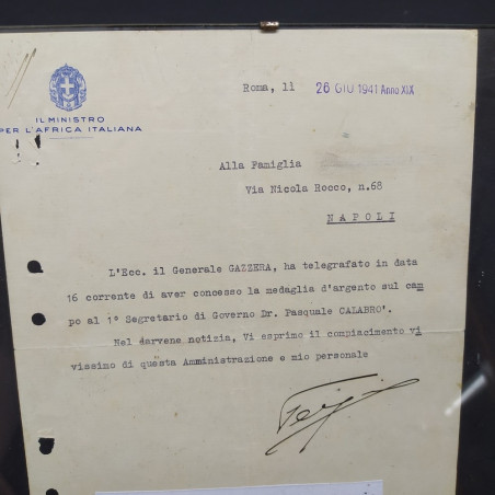 Lotto di lettere e documenti vari degli anni '20/'30/'40 di storici e militari