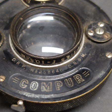 Obiettivo per macchina fotografica Compur Zeiss Jena Tessar 1:4,5, f＝10,5 cm