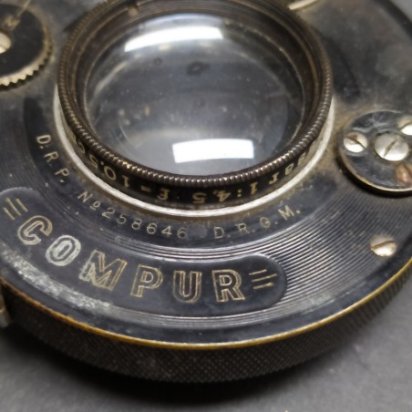 Obiettivo per macchina fotografica Compur Zeiss Jena Tessar 1:4,5, f＝10,5 cm