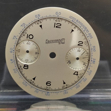 Quadrante per orologio cronografo Eberhard con diametro di 35 mm, incisione ZJ