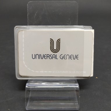 Garanzia per orologio Universal Geneve con libretto agenti ufficiali in fodero