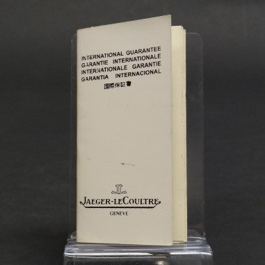 Libretto con garanzia internazionale di un orologio Jaeger-LeCoultre. Buono