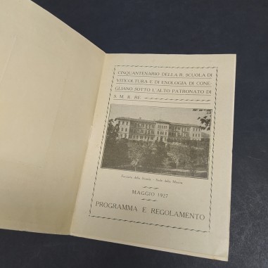 Libretto per il 50° della scuola di viticoltura di Conegliano Veneto, 1927