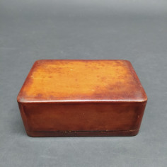 Scatola in cuoio 12x8,5 cm molto elegante con leggeri graffi 2