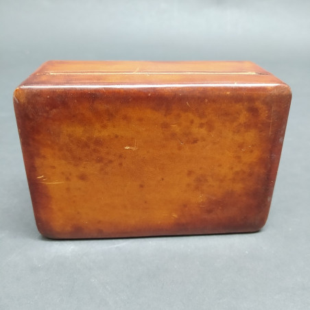 Scatola in cuoio 12x8,5 cm molto elegante con leggeri graffi