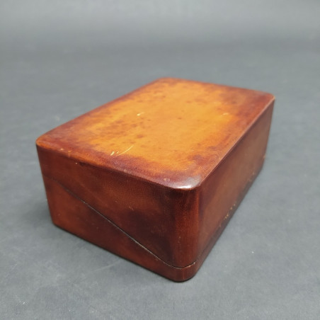 Scatola in cuoio 12x8,5 cm molto elegante con leggeri graffi