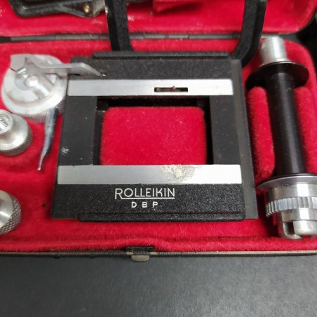 Lotto di accessori per macchina fotografica Rollei comprese lenti, ricambi